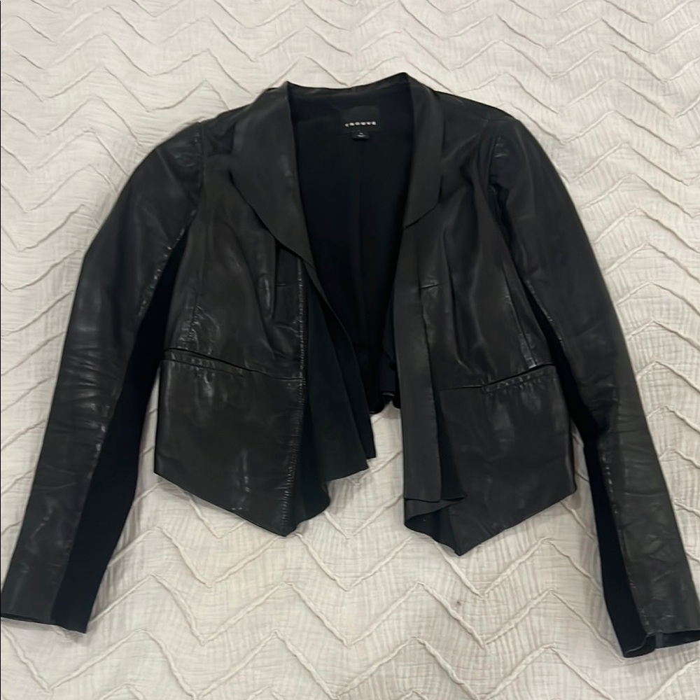 Trouvé Black Leather Jacket
